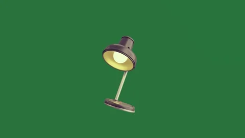 With microphone and black desk lamp golf ball putter club Stock Footage 335980493