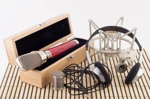 Microphone  and Headset Stock Photos