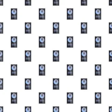 Microphone app recording audio on smartphone pattern 스톡 일러스트