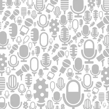 Microphone a background Foto stock