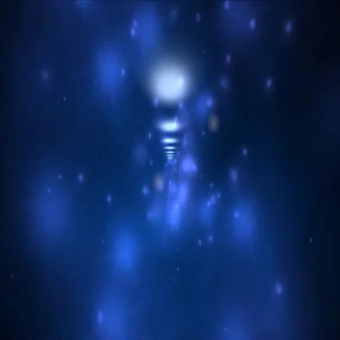 Microphone on background of starry sky Stock Footage 69701386