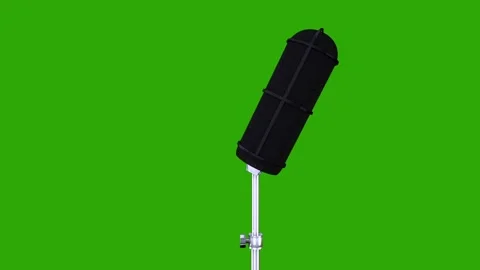 Microphone black Stock Footage 303340352
