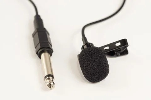 Microphone for Blogging with Jack Adapter Stock Photos