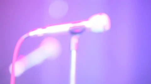 Microphone blur Stock Footage 12588747
