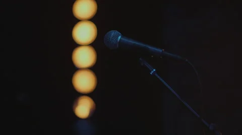 Microphone Blur Stock Footage 43095971