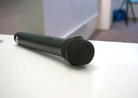 Microphone in classroom Stock Photos