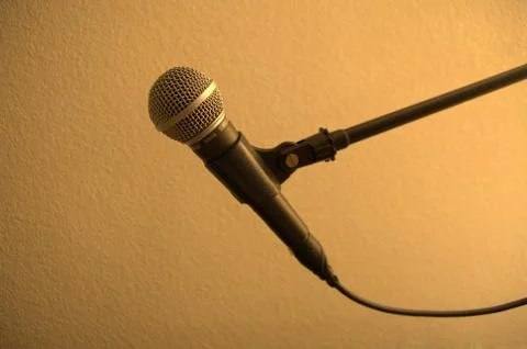 Microphone close up Stock Photos