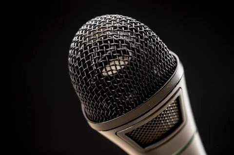 Microphone close up Stock Photos