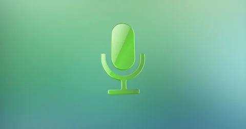 Microphone Color 3d Icon Stock Footage 67489368