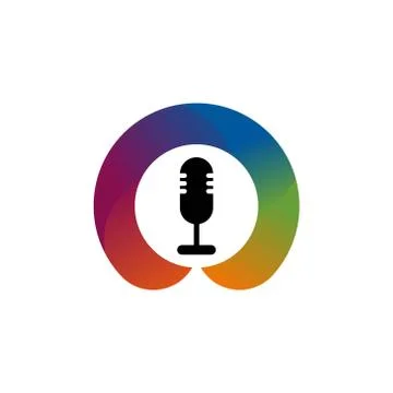 Microphone colorful vector design template illustration Stock-Illustration