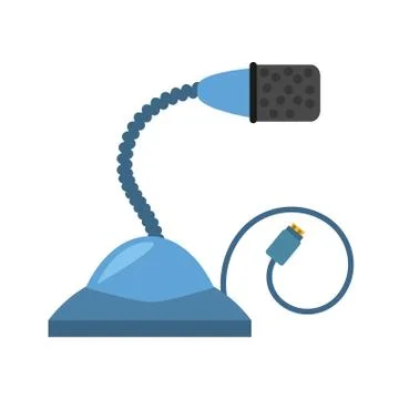 Microphone computer audio cable usb Stock Illustration