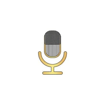Microphone computer symbol Stock Illustration