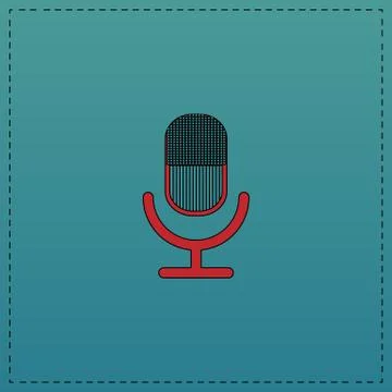 Microphone computer symbol 스톡 일러스트