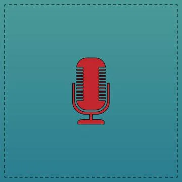 Microphone computer symbol Stock Illustration