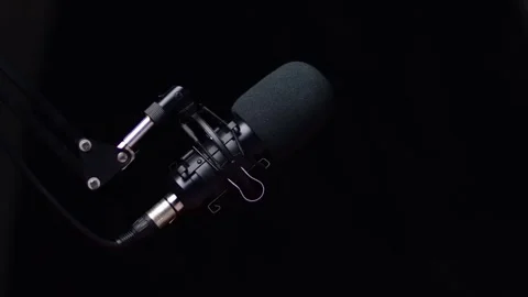 Microphone dark background Stock-Footage 257939057