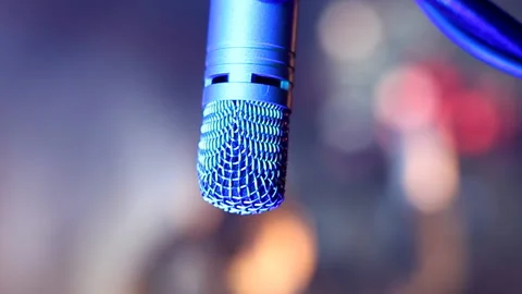 Microphone on drums in concert Stock Footage 102154694