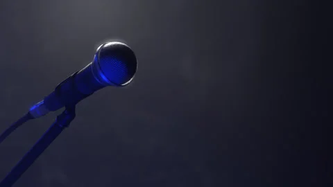 Microphone Fly Around Stock Footage 172450805