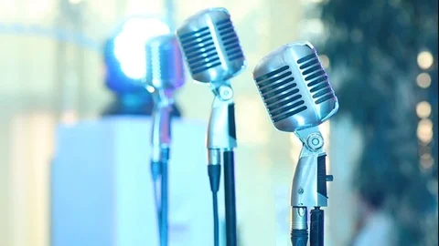 Microphone Stock Footage 88396553