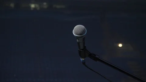 Microphone Stock Footage 92672982