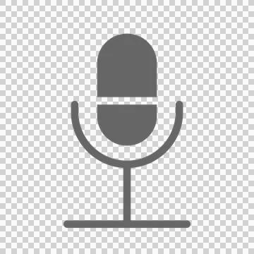 Microphone Glyph Icon. Editable Stroke. Can be used for website UI  Illustrazione stock