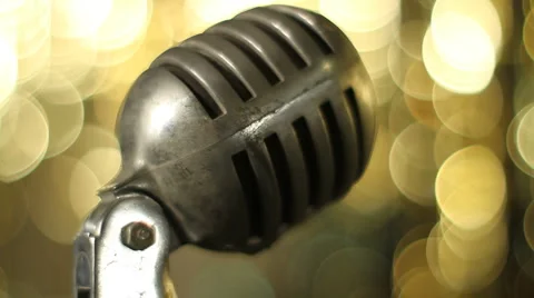 Microphone Gold Video stock 2974976