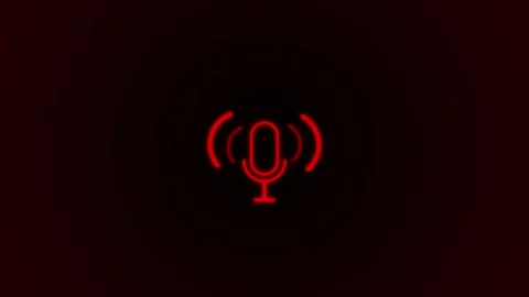 Microphone icon animated, podcast concept Stock Footage 259560361