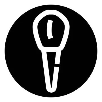 Microphone icon for audio recording and sound Stock Illustration