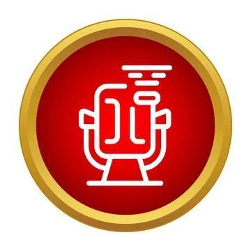 Microphone icon button for audio recording or podcasting Stockillustratie