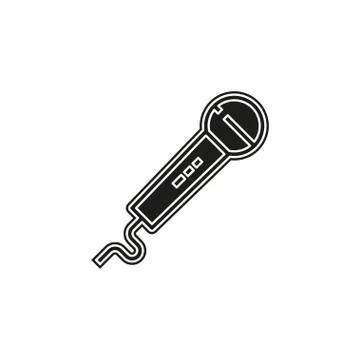 Microphone icon, communication icon, audio record mic Stock Illustration