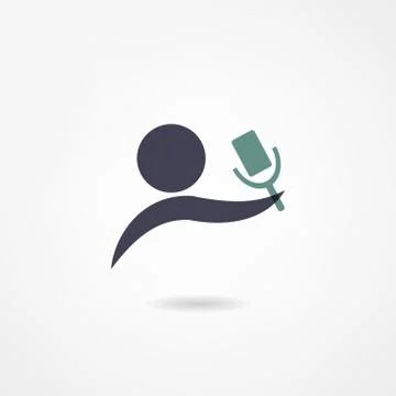 Microphone icon Stock Illustration