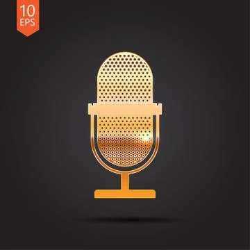 Microphone icon Stock Illustration