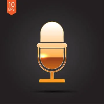 Microphone icon Stock Illustration