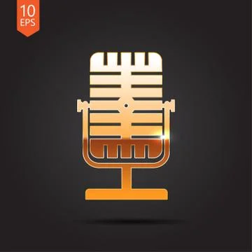 Microphone icon Stock Illustration