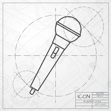 Microphone icon Stock Illustration