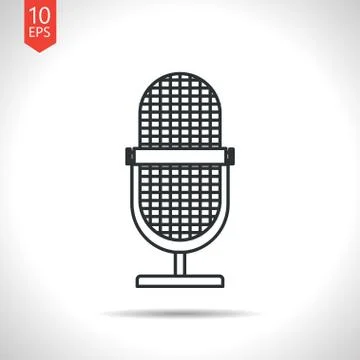 Microphone icon Stock Illustration