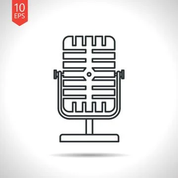 Microphone icon Stock Illustration