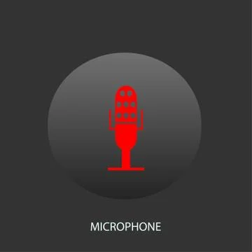 Microphone icon Stock Illustration