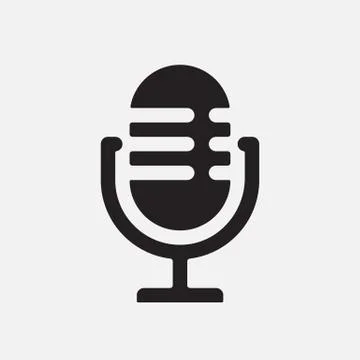 Microphone Icon. Stock Illustration