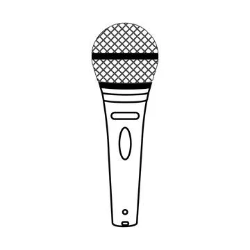 Microphone icon Illustrazione stock