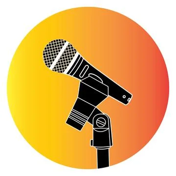 Microphone icon Stock Illustration
