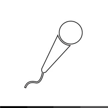 Microphone Icon Illustration design Stock Illustration
