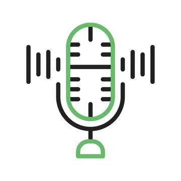 Microphone Icon Image. Stock Illustration