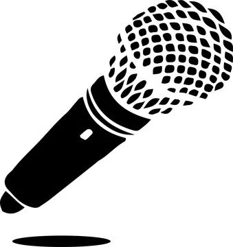 Microphone icon isolated on background Stock Illustration