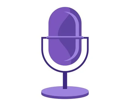 Microphone icon isolated vector Stock Illustration