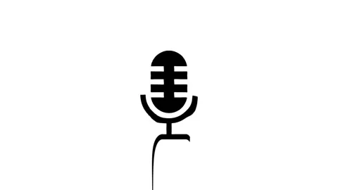 Microphone icon isolated on white background Stock Footage 327761535