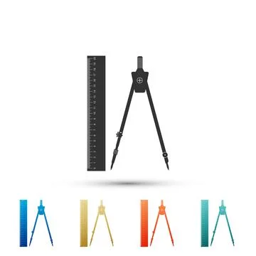 Microphone icon isolated on white background. Set elements in colored icons Stock Illustration