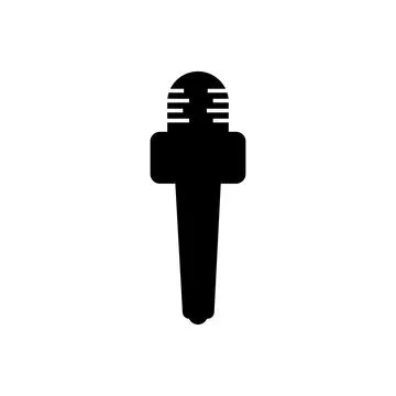 Microphone icon isolated on white background. Microphone icon isolated. Stock Illustration