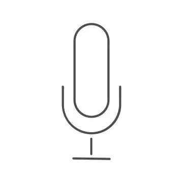Microphone icon, Microphone icon vector, in trendy flat style isolated on white Stock Illustration