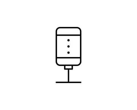 Microphone icon, Microphone icon vector, in trendy flat style isolated on whi Stock Illustration