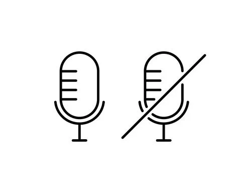 Microphone icon, Microphone icon vector, in trendy flat style isolated on whi Stock Illustration